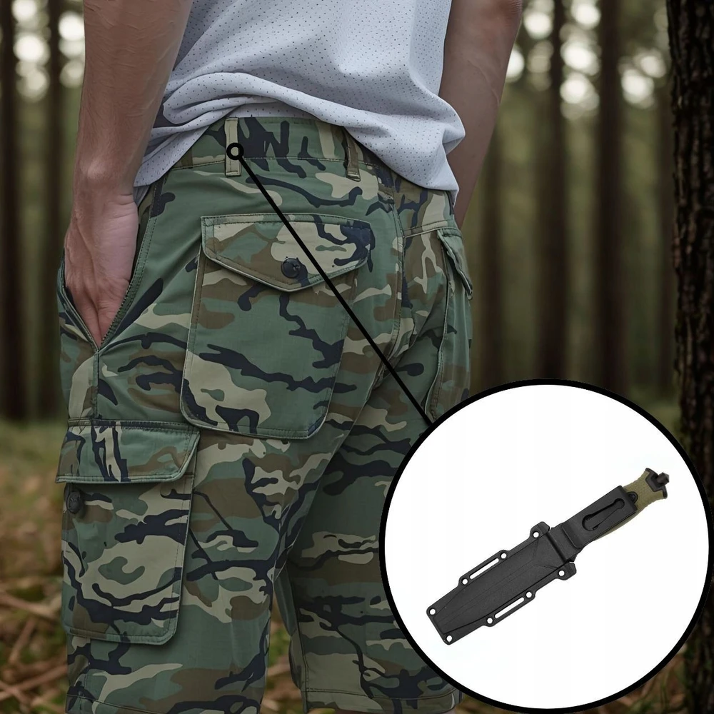 Bsh Adventure BSH taktinis peilis SURVIVAL KARINIS MEDŽIOKLĖS BUSHCRAFT + CASE