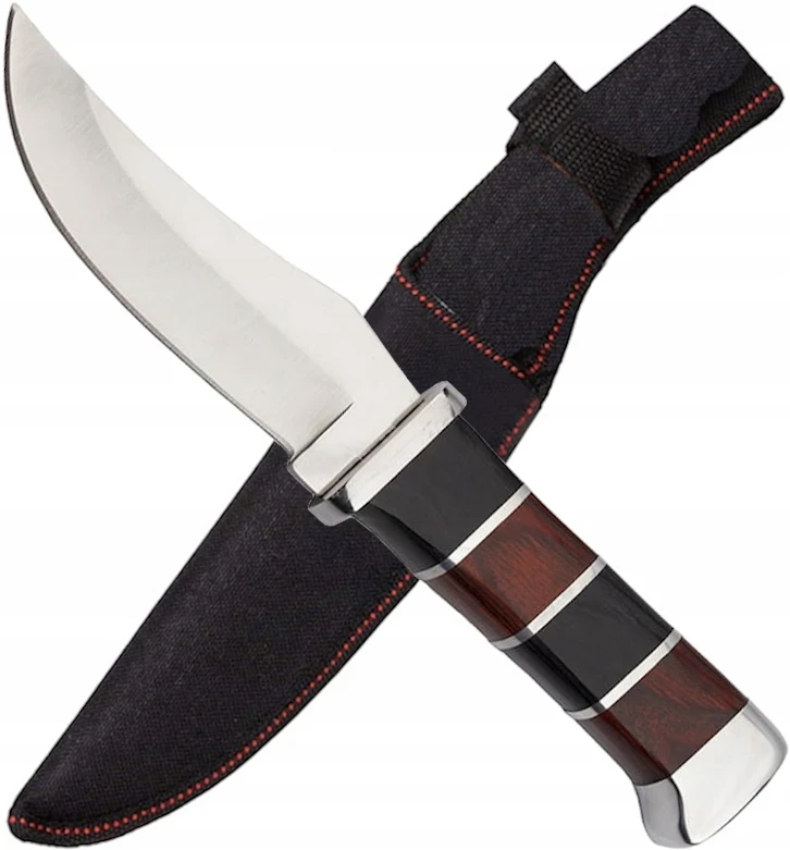 Bsh Adventure Finka medžioklinis peilis, 440 plienas, bandymo taškas, Cordura užvalkalas N155B