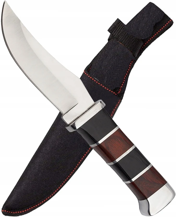 Bsh Adventure Finka medžioklinis peilis, 440 plienas, bandymo taškas, Cordura užvalkalas N155B