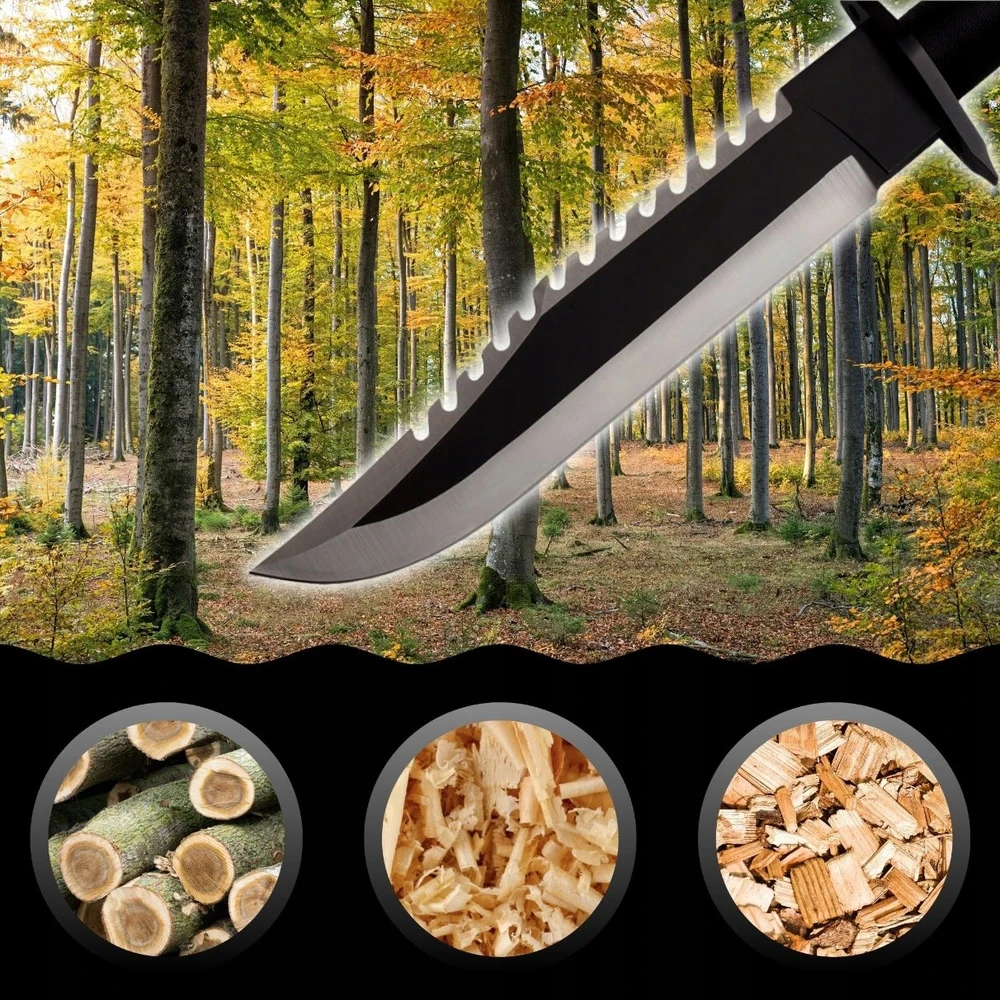 Bsh Adventure GALINGAS TAKTINIS KARINIS IŠLIEKIMO MEDŽIOKLĖS PEILIS - RAMBO 2 ODINIS DĖKLAS