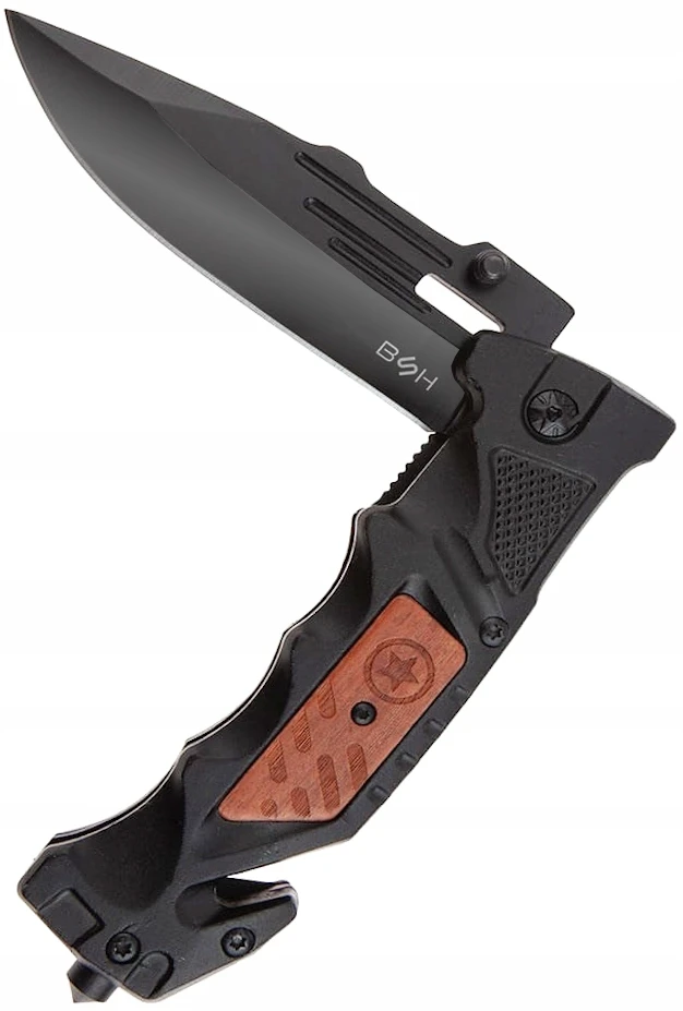 BSH ADVENTURE GELBĖJIMO PEILIS - MULTITOOL pjovimo plaktuko užraktas Sulankstomas automobiliui