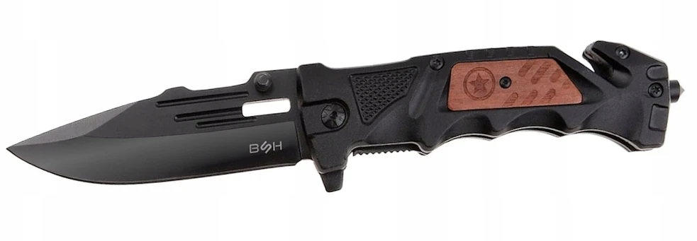 BSH ADVENTURE GELBĖJIMO PEILIS - MULTITOOL pjovimo plaktuko užraktas Sulankstomas automobiliui