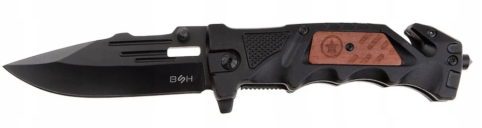 BSH ADVENTURE GELBĖJIMO PEILIS - MULTITOOL pjovimo plaktuko užraktas Sulankstomas automobiliui