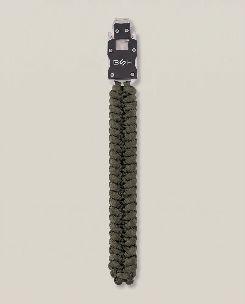 Bsh Adventure Išgyvenimo apyrankė paracord su peiliu