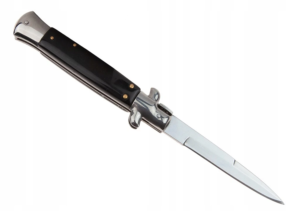 BSH ADVENTURE ITALIJOS SICILIJOS PAVASARINIO PEILIO KIŠENĖS PEILIS MAFIA DAGGER AUTOMATINIS dangtelis