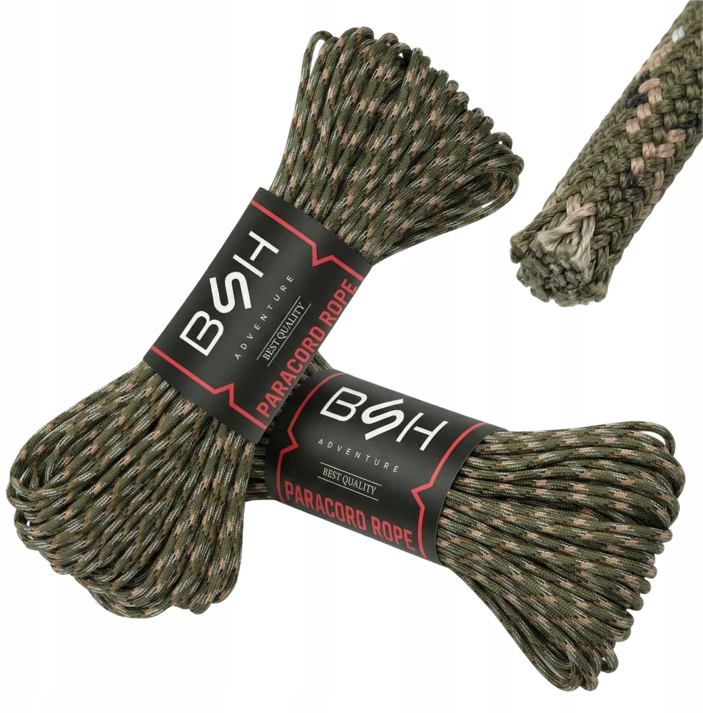 Bsh Adventure Karinis Paracord BSH 30m Camo Strong IKI 180 KG