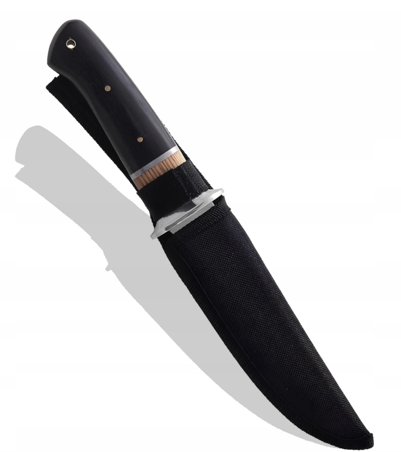Bsh Adventure Karinis taktinis „Bushcraft“ išgyvenimo klipas medžioklės peilis su plieniniu apvalkalu