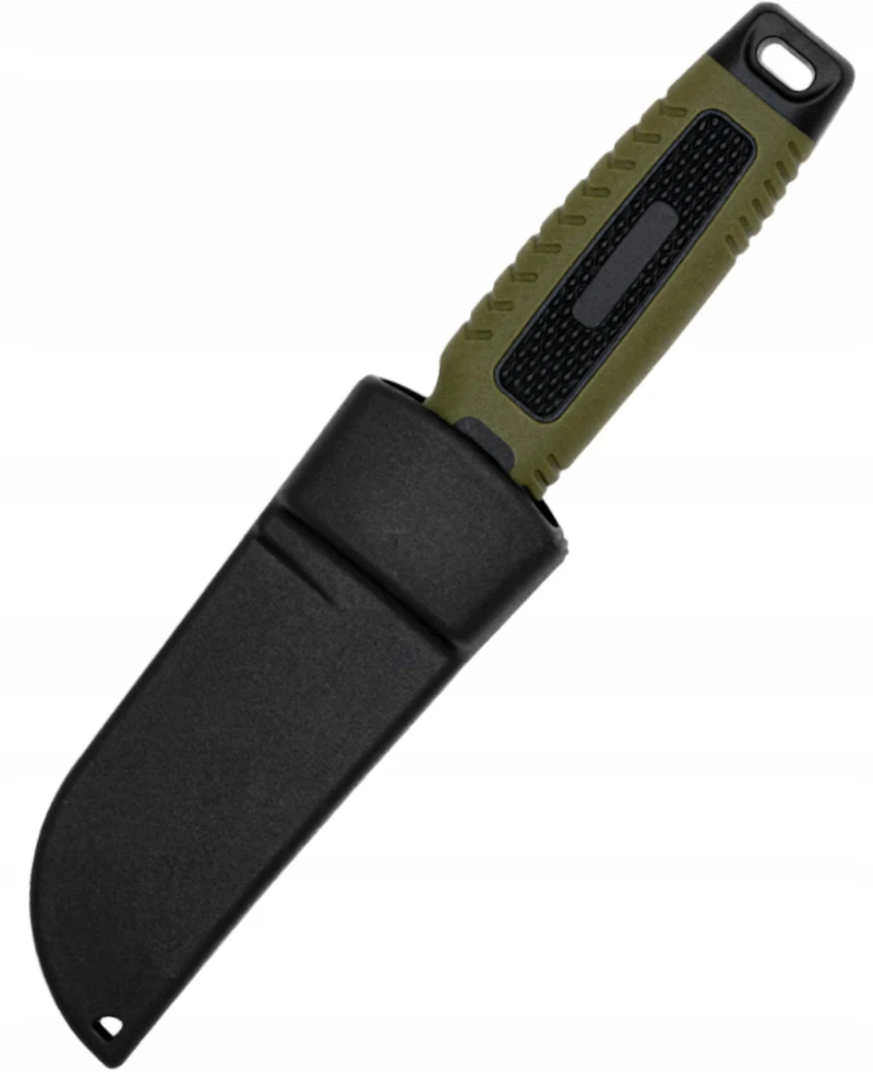 Bsh Adventure Kompaktiškas išgyvenimo peilis 440 plieno su ergonomiška rankena ir dangteliu
