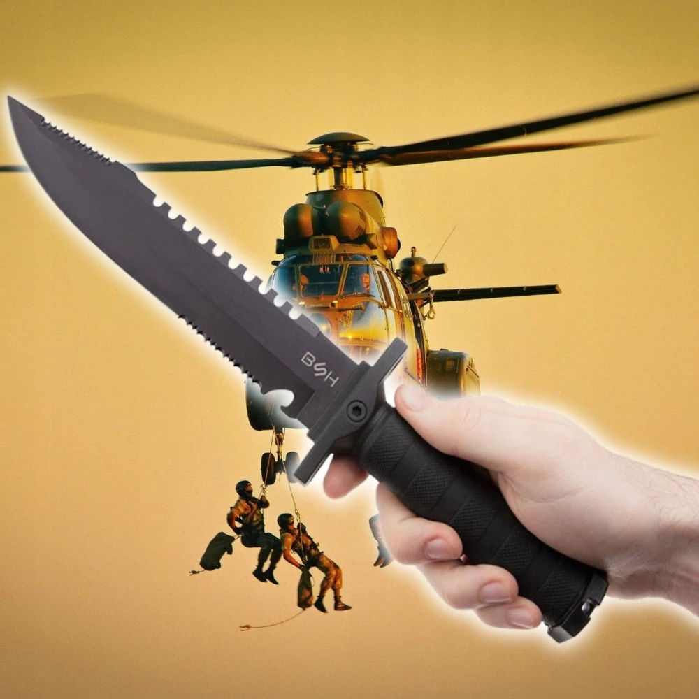 Bsh Adventure NÓŻ TAKTYCZNY WOJSKOWY MYŚLIWSKI FINKA Turistinis SURVIVALOWY SZTURMOWY