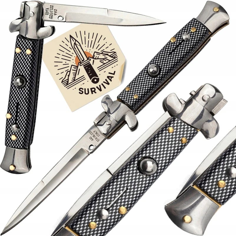 Bsh Adventure SICILIAN SPRING KNIFE ITALIAN ITALY STYLE MILANO 21 CM PROFESIONALUS PEILIS