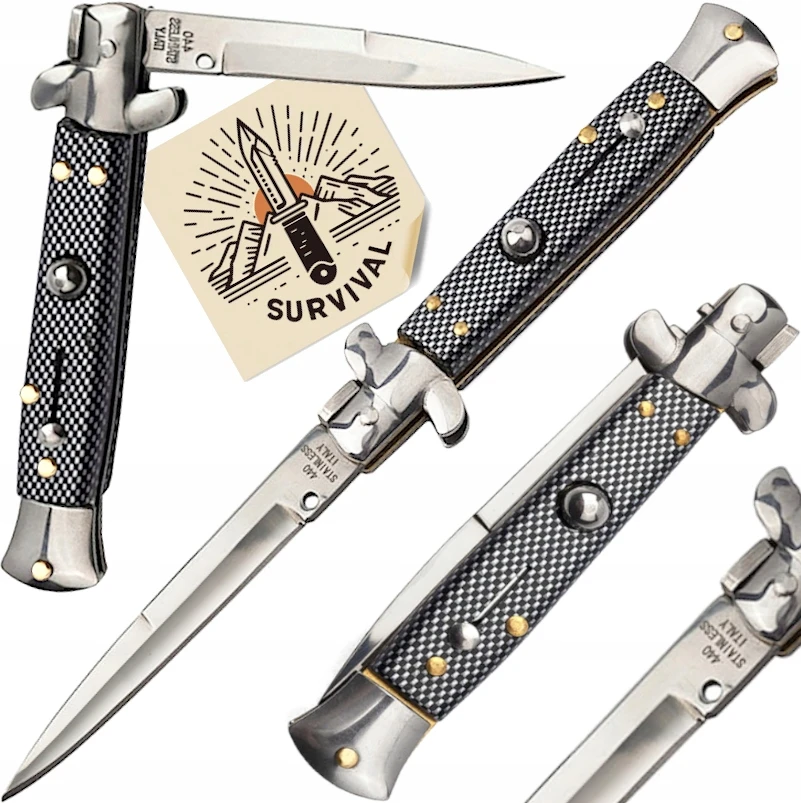 Bsh Adventure SICILIAN SPRING KNIFE ITALIAN ITALY STYLE MILANO 21 CM PROFESIONALUS PEILIS