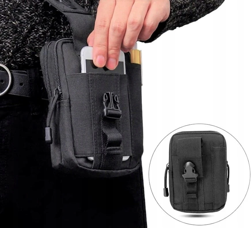 Bsh Adventure Taktinis krepšys SZ-001, 1l, juodas
