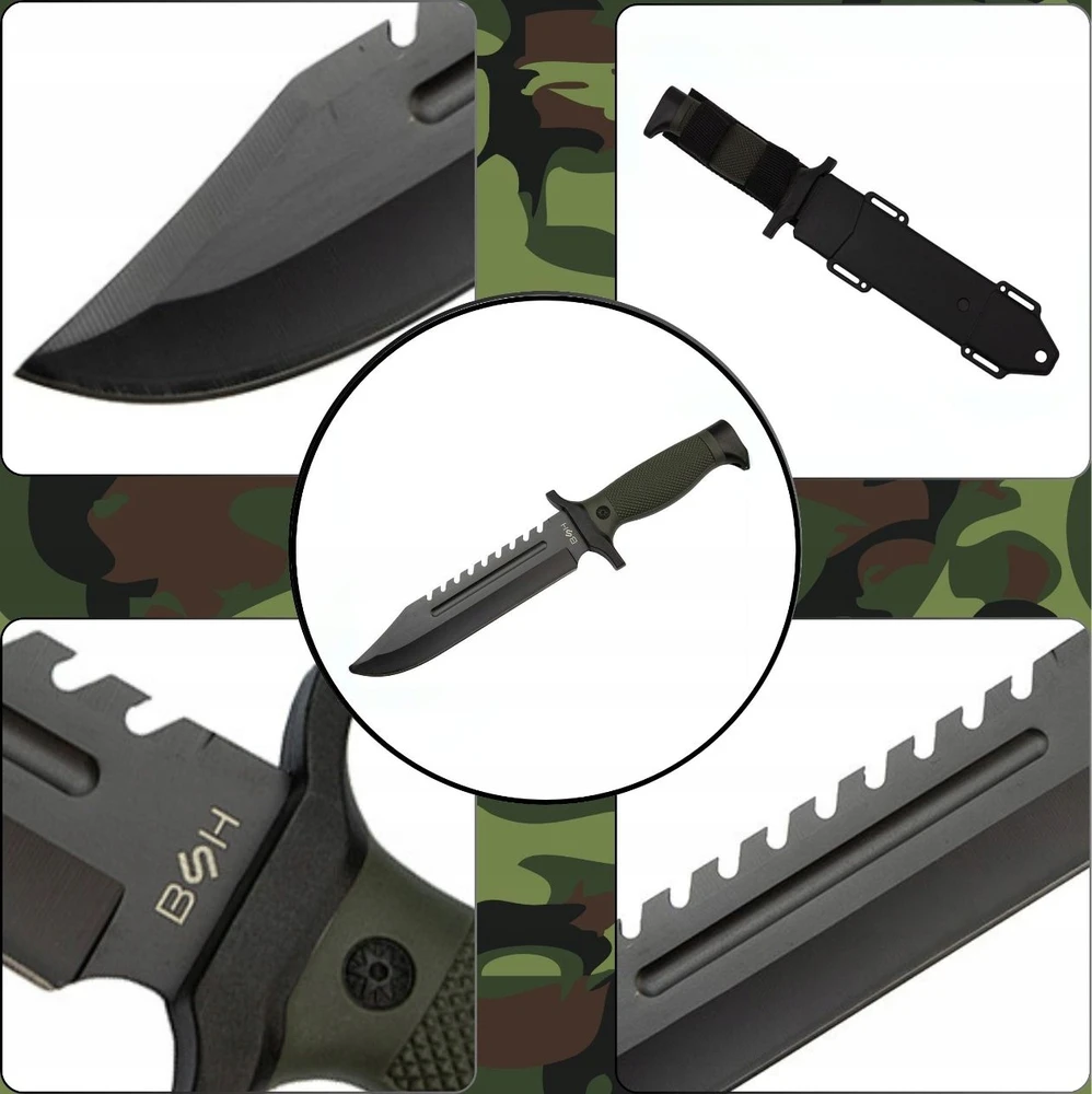 BSH ADVENTURE TAKTINIS PEILIS KARINIO TURISTŲ IŠGYVENIMO BUSHCRAFT DĖKLAS