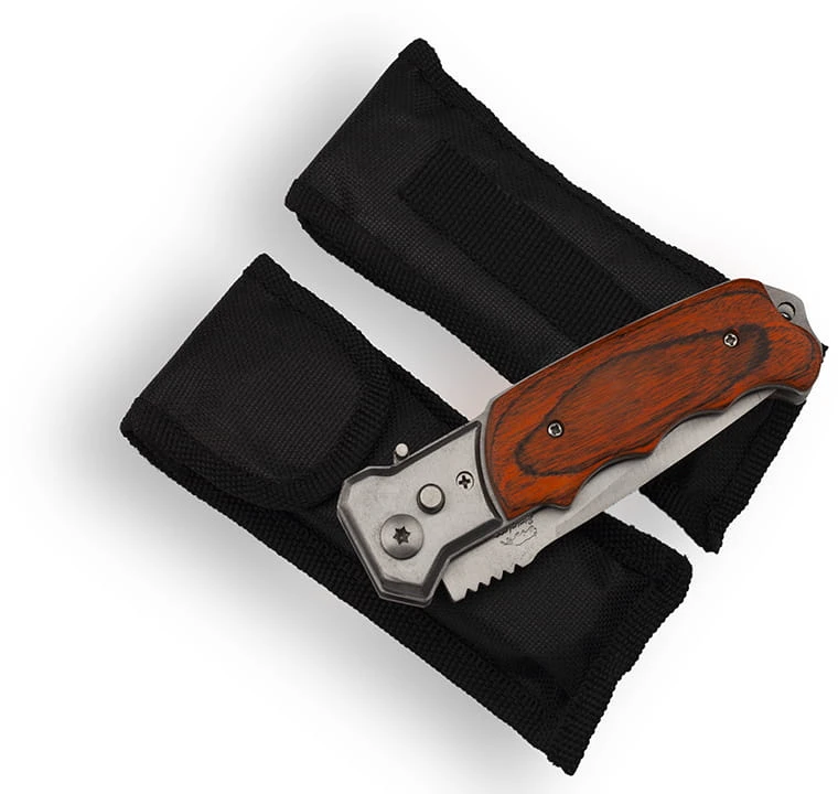 Bsh Adventure UNIVERSALUS Spyruoklinis peilis, sulankstomas SURVIVAL CAMPING BSH N-506B + dangtelis