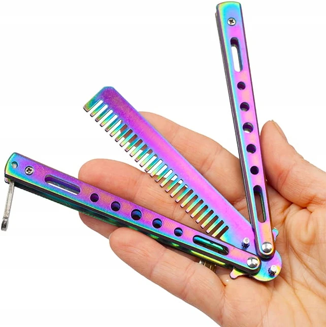 Bsh Adventure BSH Knife Butterfly Training Šukos Rainbow Fade Latch N467C