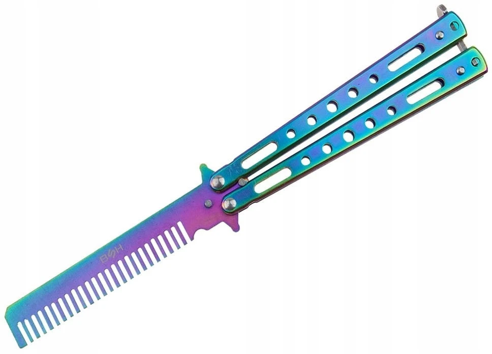Bsh Adventure BSH Knife Butterfly Training Šukos Rainbow Fade Latch N467C