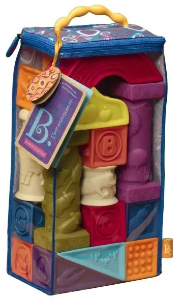 B.Toys Minkštos kaladėlės, didelis komplektas B. Žaislai