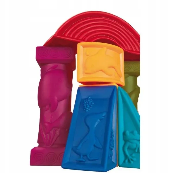 B.Toys Minkštos kaladėlės, didelis komplektas B. Žaislai
