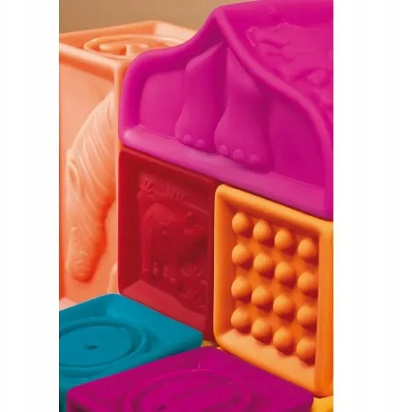 B.Toys Minkštos kaladėlės, didelis komplektas B. Žaislai