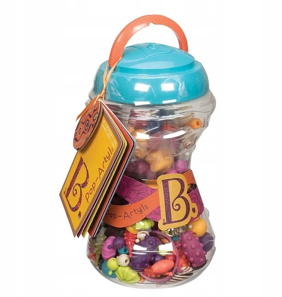 B.TOYS: papuošalų gamybos rinkinys 300 vnt. Pop meno papuošalai 4+ 1254