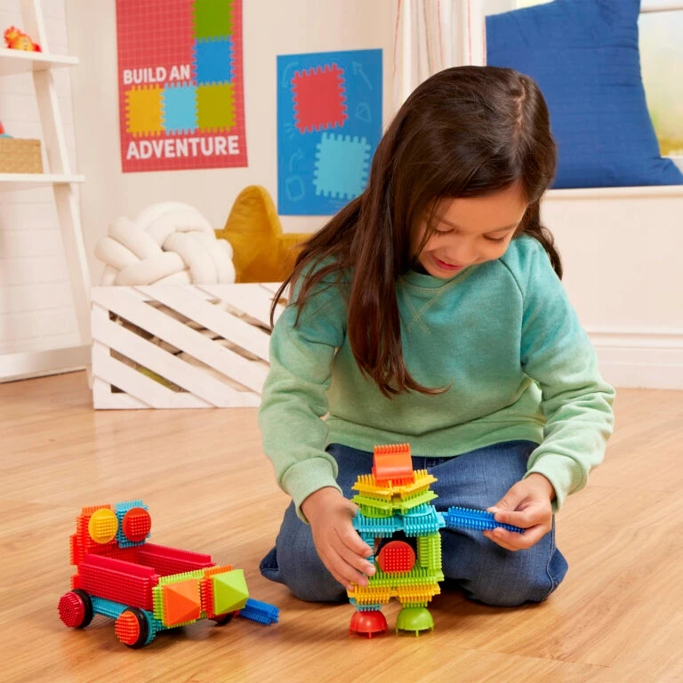 B.Toys Bristle Blocks - 50 vnt. kibire - (703068)