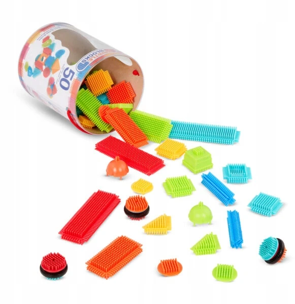 B.Toys Bristle Blocks - 50 vnt. kibire - (703068)