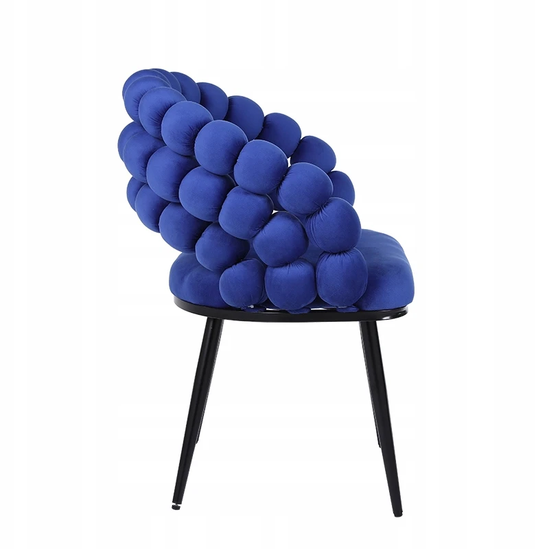 Velaco BUBBLE VELVET FOTOKAS, MINŠTA ATRIA MĖLYNA, JUODOS KOJOS