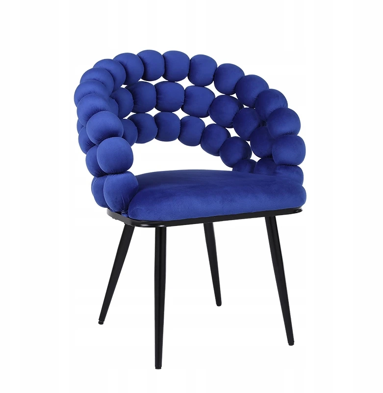 Velaco BUBBLE VELVET FOTOKAS, MINŠTA ATRIA MĖLYNA, JUODOS KOJOS