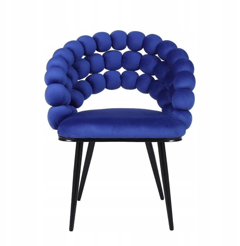 Velaco BUBBLE VELVET FOTOKAS, MINŠTA ATRIA MĖLYNA, JUODOS KOJOS