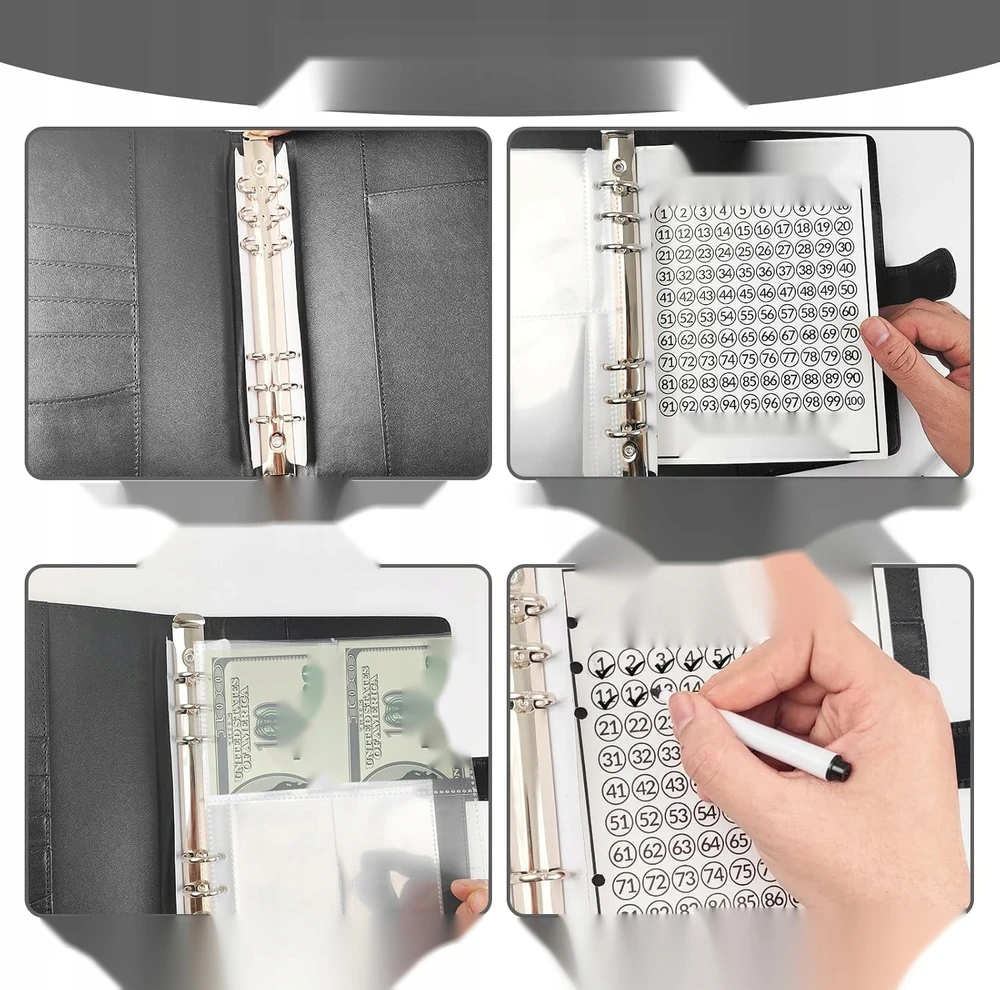 BUDGET BINDER A5 100 VOKŲ EKONOMIKOS PLANAVIMO DĖKLŲ RINKINYS