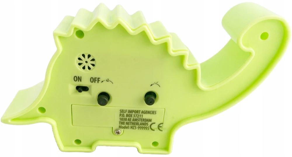 BUDZIK DZIECIĘCY DINOZAUR – ZEGAR NA BIURKO 17 cm