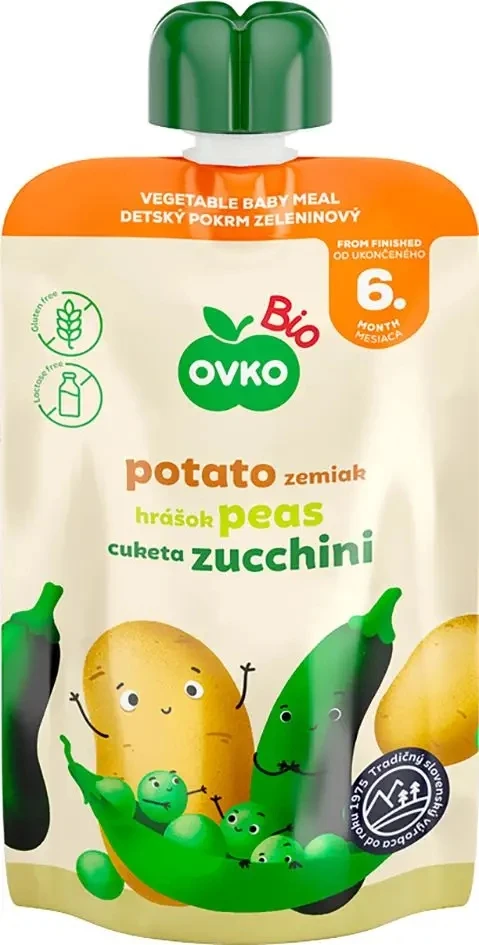 Bulvių-Žirnių-Cukinijų patiekalas po 6 mėn. BIO OVKO