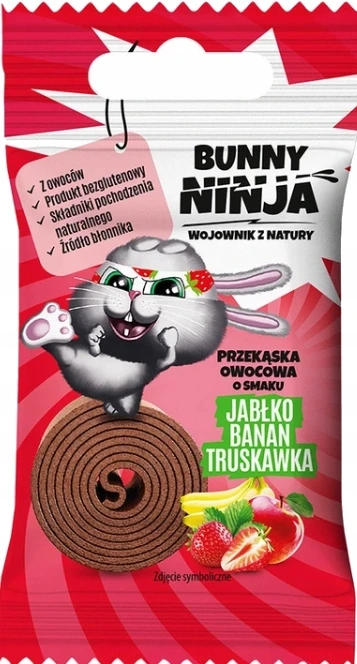 BUNNY NINJA užkandis skonių MIŠINIS 15g x 6 vnt