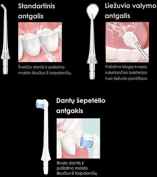 Osom Professional Burnos irigatorius OSOM Oral Care OSOMORAL131WH, baltas