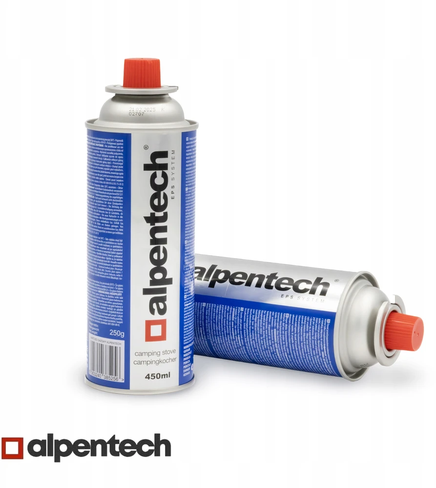 Inko Time Kartusz „Alpentech“ 433 ml dujų balionėlis, atitinkantis EN417 standartą, izobutanas, EPS sistema, IK301