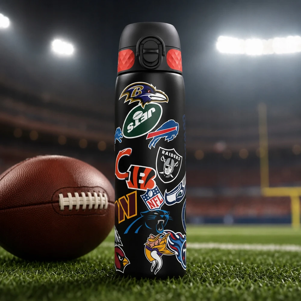 Gertuvė BUTELIS – PZH SERTIFIKATAS – NFL AMERICAN FOOTBALL RUGBY SUPER BOWL ION8 0,5 L 500 ml