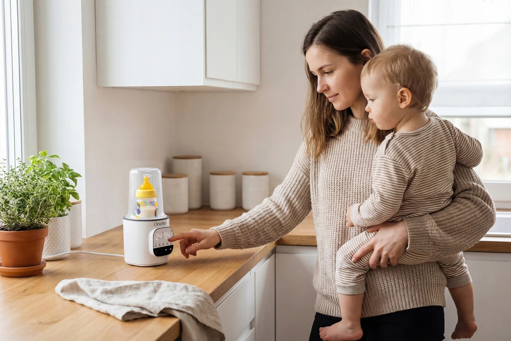 BUTELIŲ ŠILDYTUVAS IR STERILIZATORIUS 200 W 5IN1 ORSETTO GUSTO 3.0