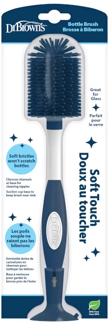 DR. BROWN'S šepetys buteliukų ir žindukų plovimui, be kempinės