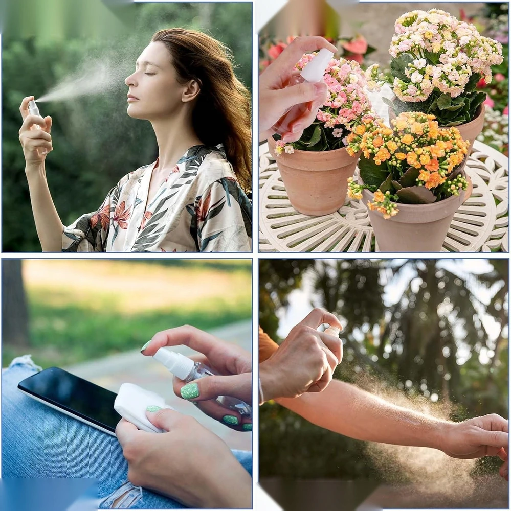 Buteliukas 30 ml, 36 vnt. su purkštuvu, permatomas plastikinis indelis