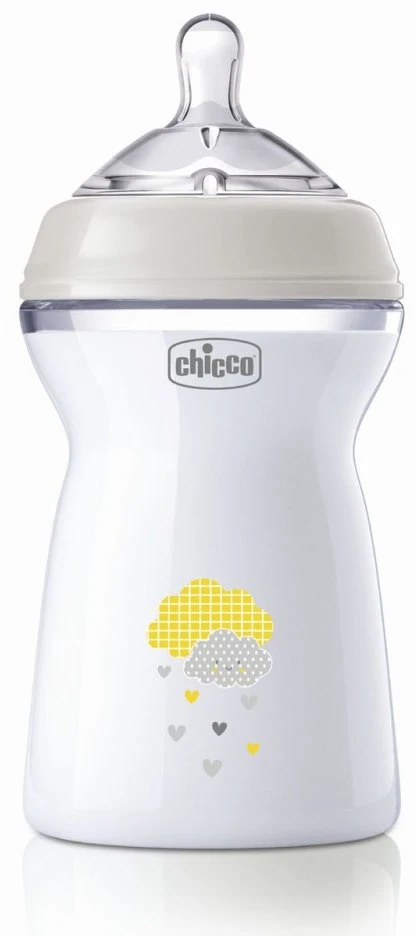 Chicco NaturalFeeling silikoninis buteliukas kūdikiui 330ml 6M+