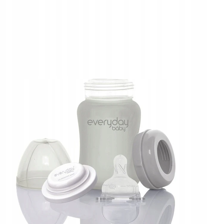 Buteliukas kūdikiui su čiulptuku, STIKLAS, 0-3 m, 150 ml Everyday Baby
