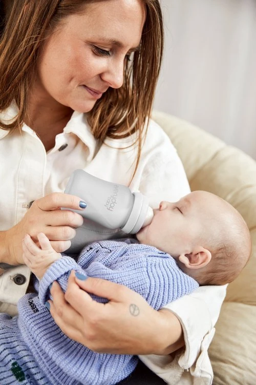 Buteliukas kūdikiui su čiulptuku, STIKLAS, 0-3 m, 150 ml Everyday Baby