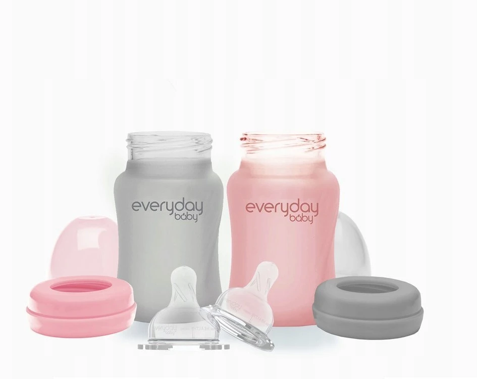 Buteliukas kūdikiui su čiulptuku, STIKLAS, 0-3 m, 150 ml Everyday Baby