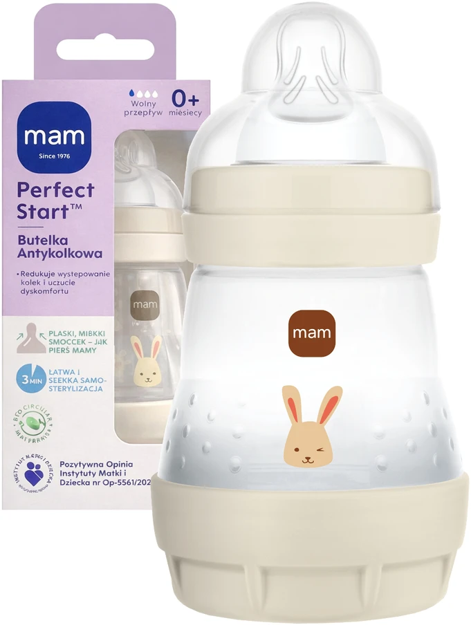 MAM 851131 Perfect Start Planet Love buteliukas nuo dieglių 160ml unisex