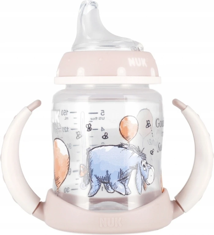 Buteliukas NUK First Choise Donkey, rožinis, 6-18 mėn, 150 ml