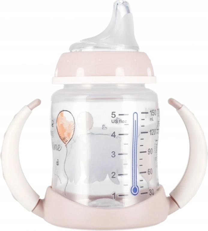 Buteliukas NUK First Choise Donkey, rožinis, 6-18 mėn, 150 ml
