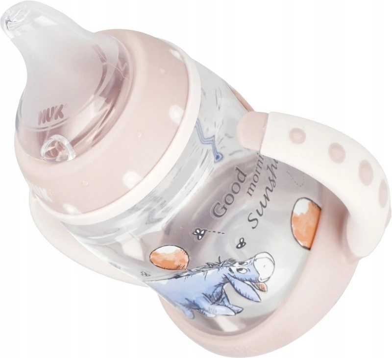 Buteliukas NUK First Choise Donkey, rožinis, 6-18 mėn, 150 ml
