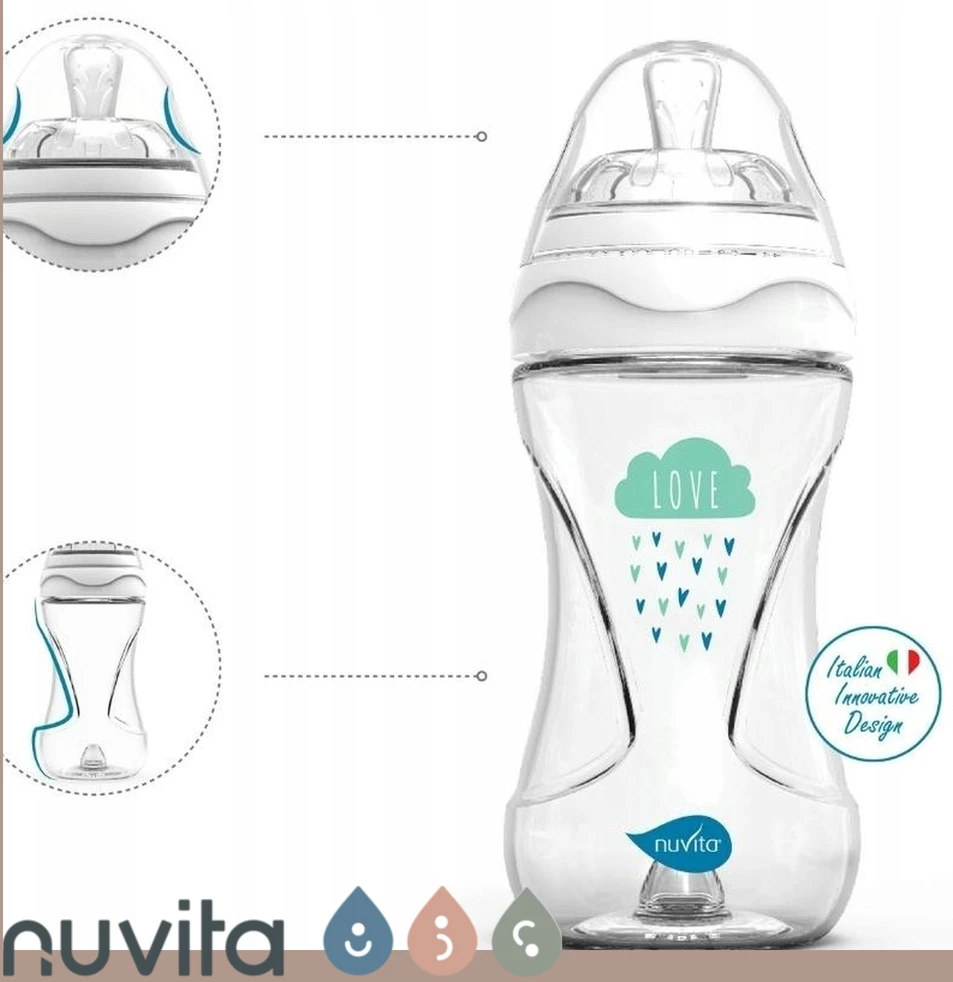 Buteliukas nuo pilvo dieglių su čiulptuku kūdikiams 140ml NUVITA