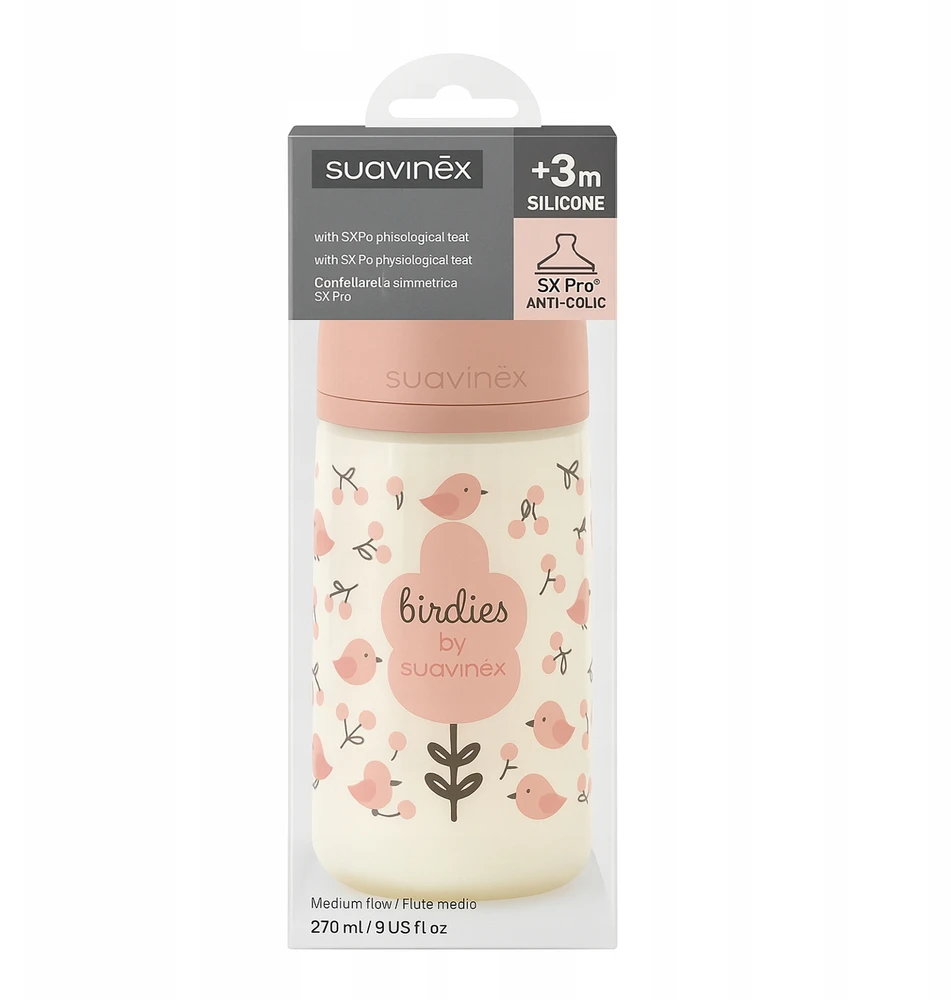 Buteliukas Suavinex 270 ml, Forest Rožinė