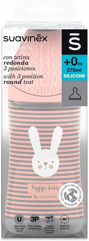 Buteliukas Suavinex 270 ml, Rabbit Rožinė